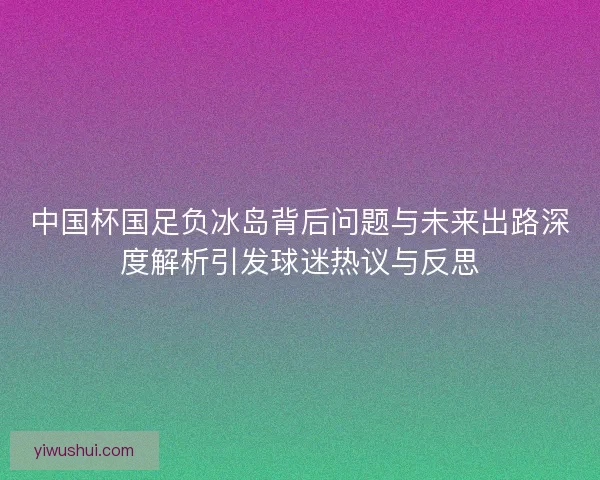 中国杯国足负冰岛背后问题与未来出路深度解析引发球迷热议与反思 中国杯国足负冰岛背后问题与未来出路深度解析引发球迷热议与反思